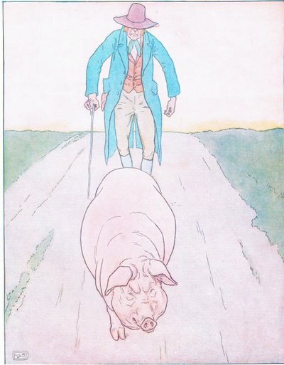 To Market, to Market, to Buy a Fat Hog by Leonard Leslie Brooke